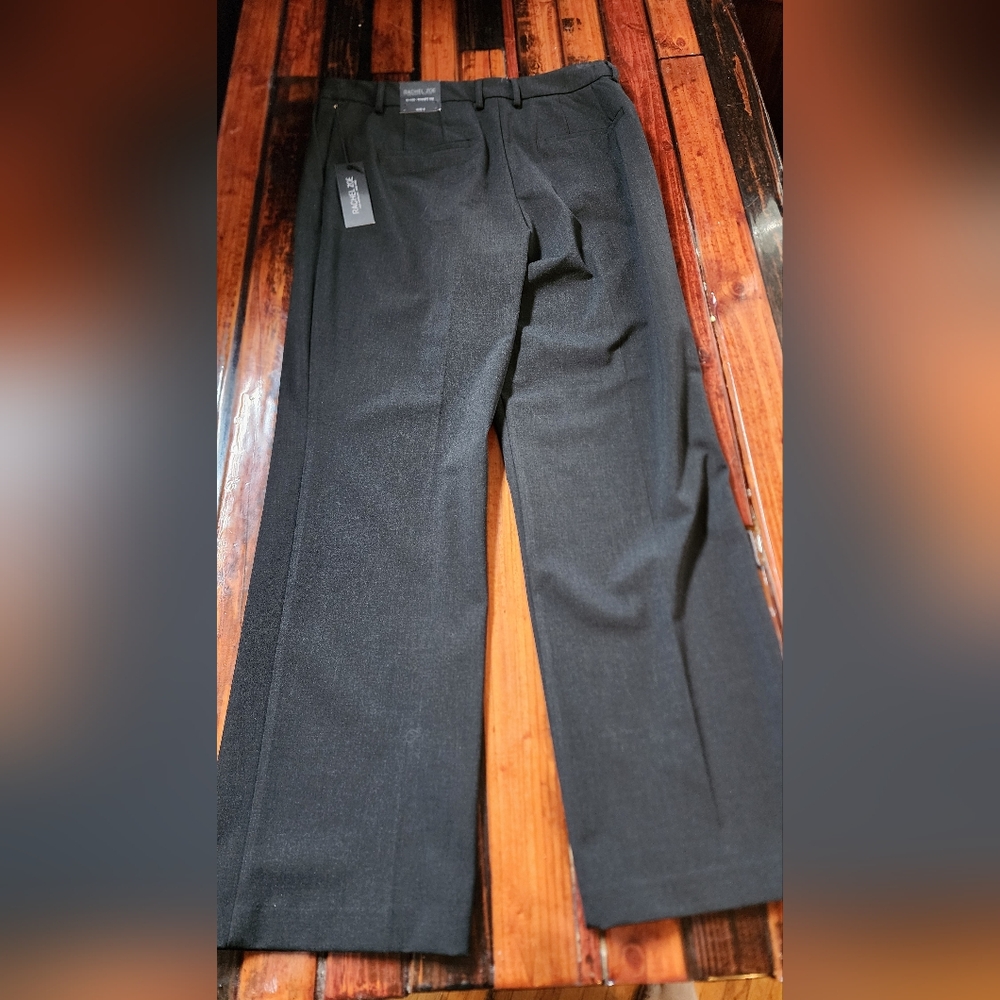 Rachel Zoe High Rise Straight Leg Dress Slacks Grey Sz 8 NWT - Picture 3 of 3